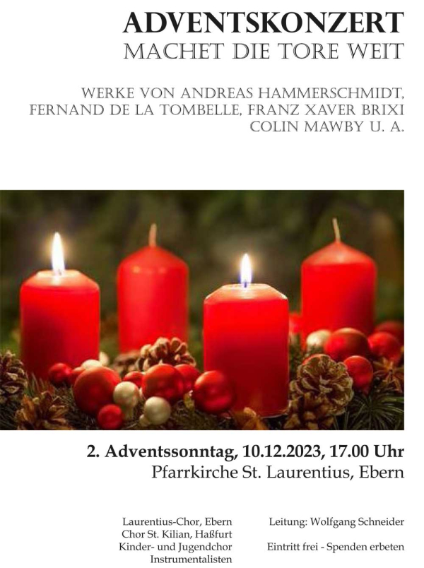 Adventskonzert in der St. Laurentius Pfarrkirche Ebern