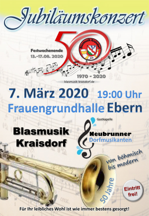 Jubiläumskonzert der Blasmusik Kraisdorf