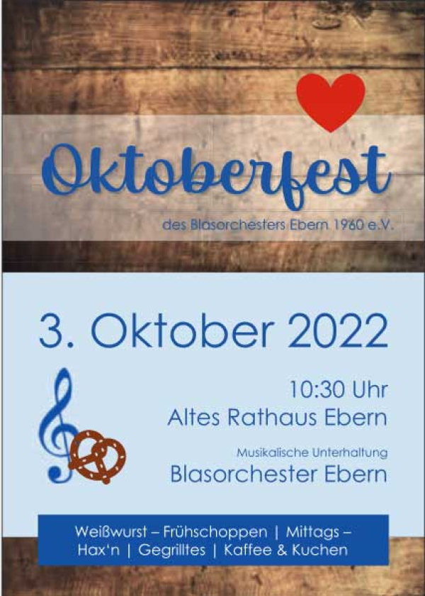 Oktoberfest des Blasorchesters Ebern