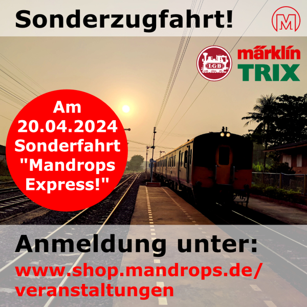 Mandrops geht auf große Fahrt am 20. April 2024!