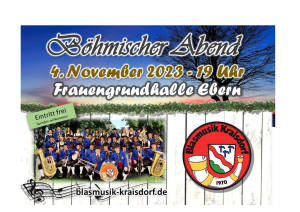 Böhmischer Abend in der Frauengrundhalle
