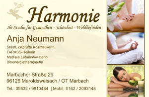 Harmonie - Kosmetikstudio, ist wieder für euch da