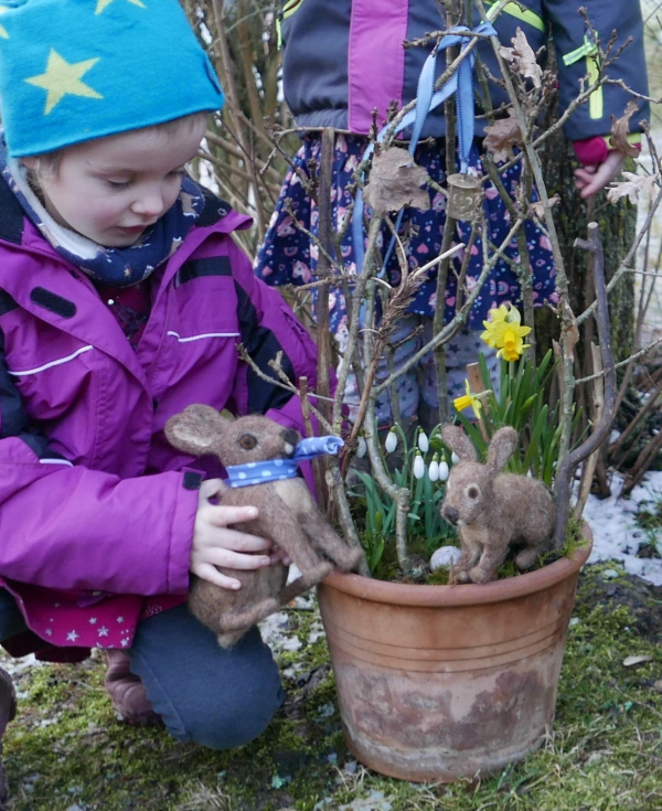 &quot;Hasenlehrpfad&quot; des Waldkindergartens