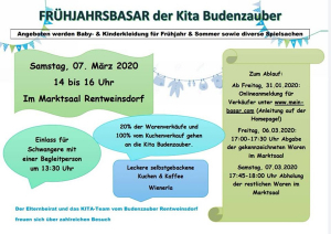 Frühjahrsbasar Kindergarten Budenzauber Rentweinsdorf