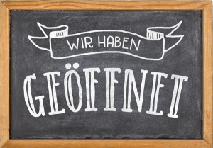 in den Eberner Geschäften kehrt wieder Leben ein