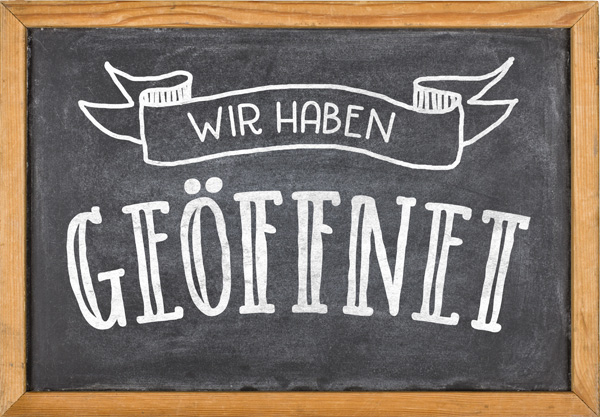 in den Eberner Geschäften kehrt wieder Leben ein