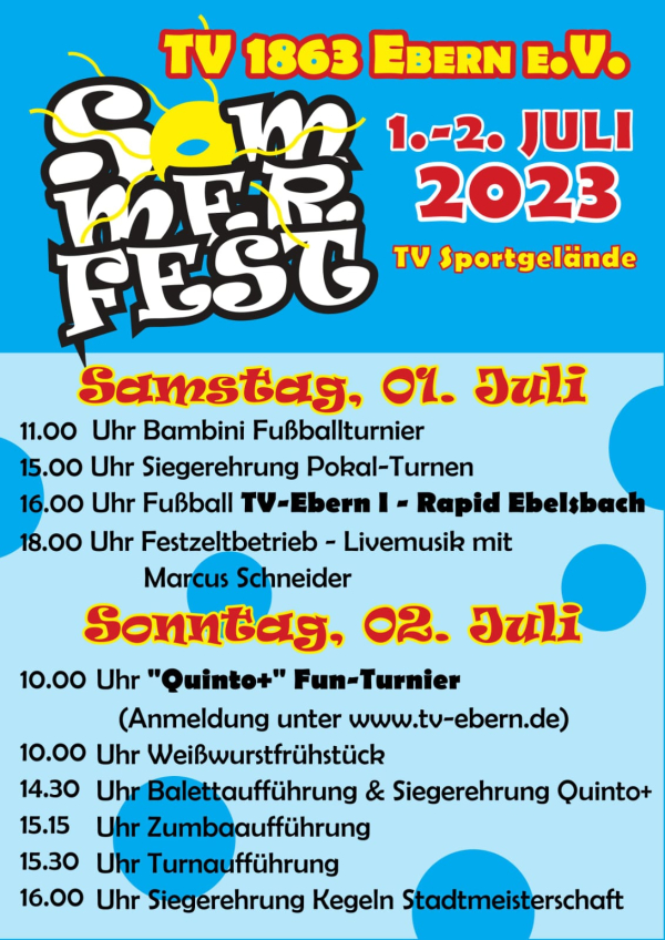 Sommerfest beim TV Ebern