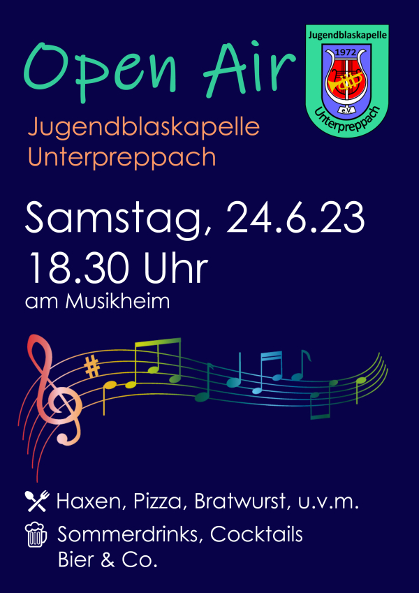 Open Air Konzert der Jugendblaskapelle Unterpreppach