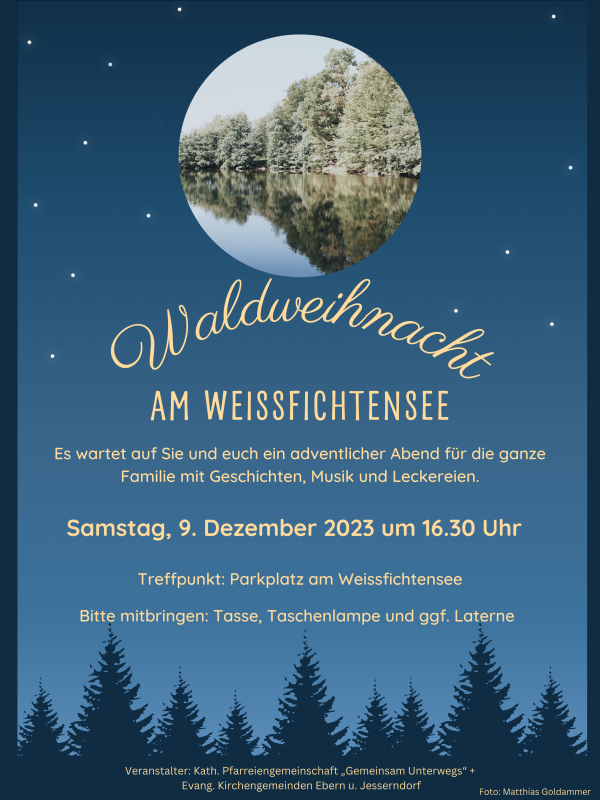 ökumenische Waldweihnacht am Weißfichtensee