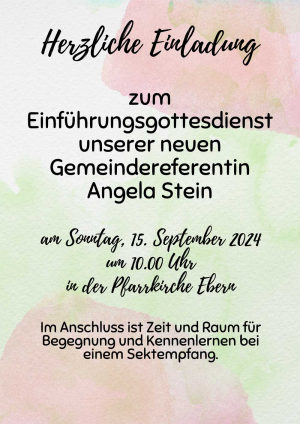 Einführungsgottesdienst der neuen Gemeindereferentin