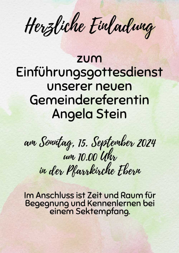 Einführungsgottesdienst der neuen Gemeindereferentin