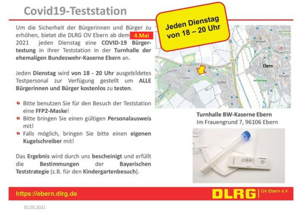 neue - zusätzliche - Teststation der DLRG in Ebern