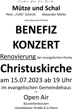 Benefiz-Baustellenkonzert in der Eberner Christuskirche
