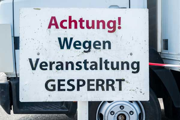 Straßensperrungen am Eberner Altstadtfest