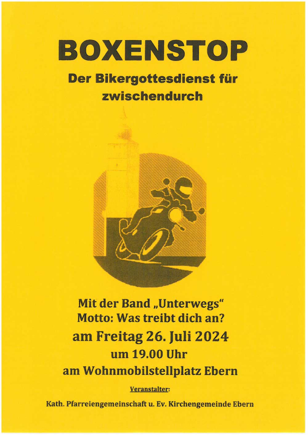 Motorradgottesdienst &quot;Boxenstop&quot;