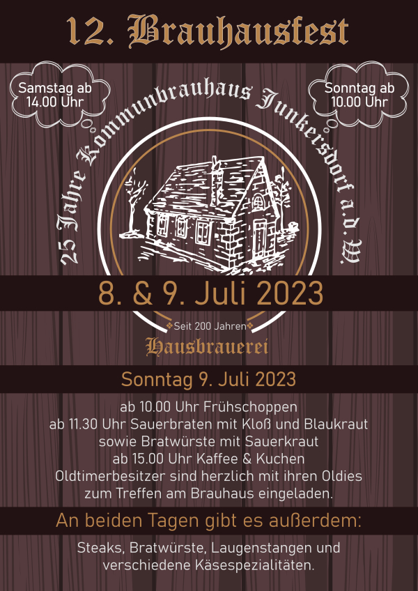 25 Jahre Kommunbrauhaus Junkersdorf a. d. Weisach