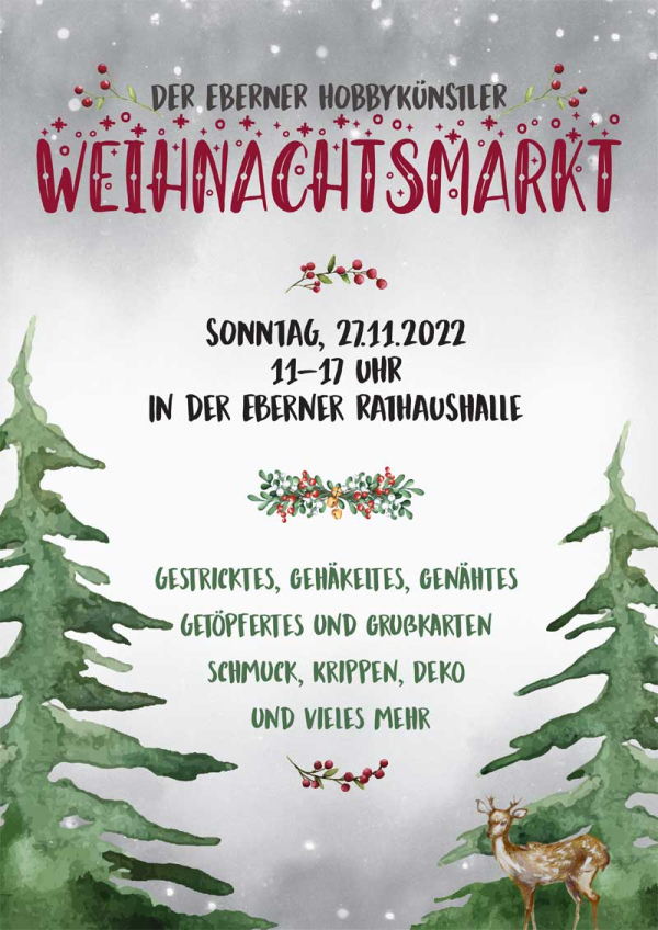 Hobbykünstlermarkt am Eberner Weihnachtsmarkt