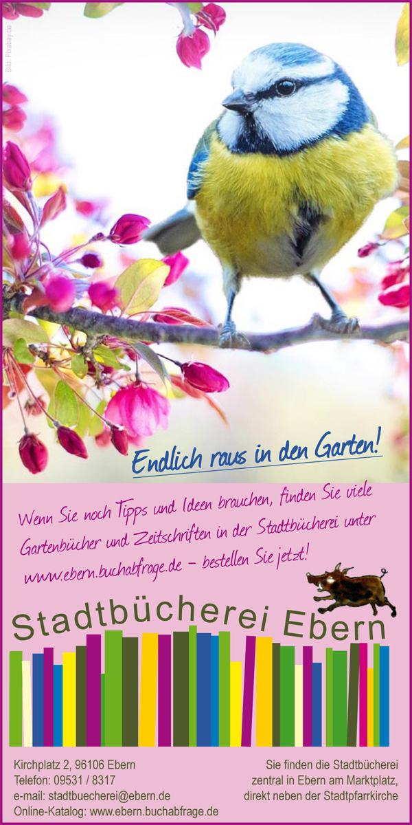 Bücher rund um den Garten in der Stadtbücherei