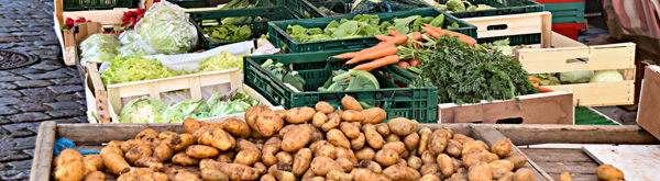 Bauernmarkt auf dem Marktplatz
