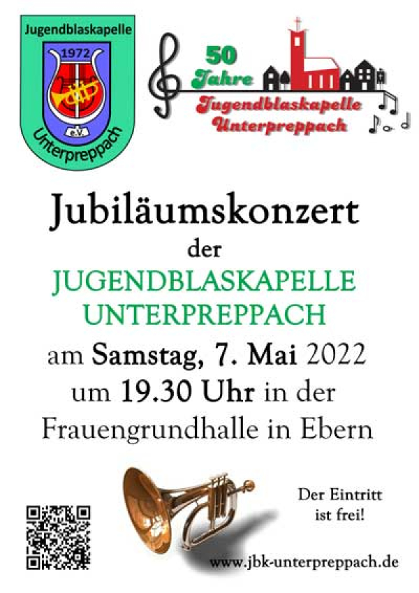Jubiläumskonzert der Jugendblaskapelle Unterpreppach