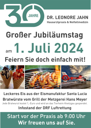 Arztpraxis Dr. Jahn feiert Jubiläum