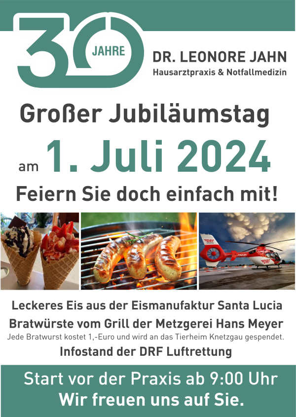 Arztpraxis Dr. Jahn feiert Jubiläum