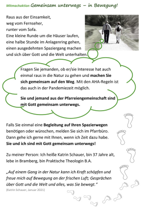 Mitmachaktion &quot;Gemeinsam unterwegs - in Bewegung!&quot;