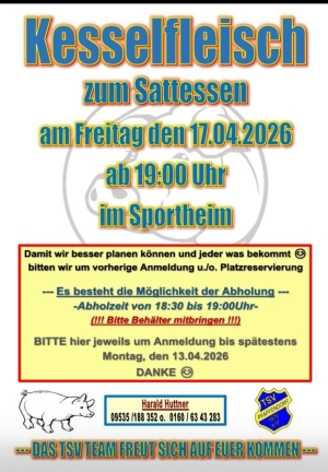 Kesselfleisch beim TSV Pfaffendorf