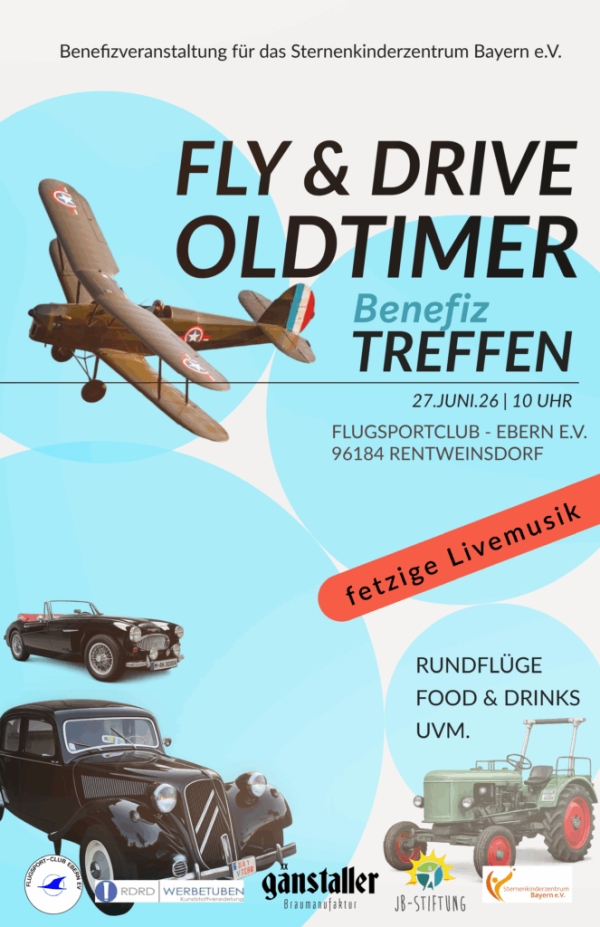 Fly &amp; Drive Oldtimer Benefiztreffen