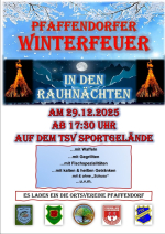 Winterfeuer in Pfaffendorf