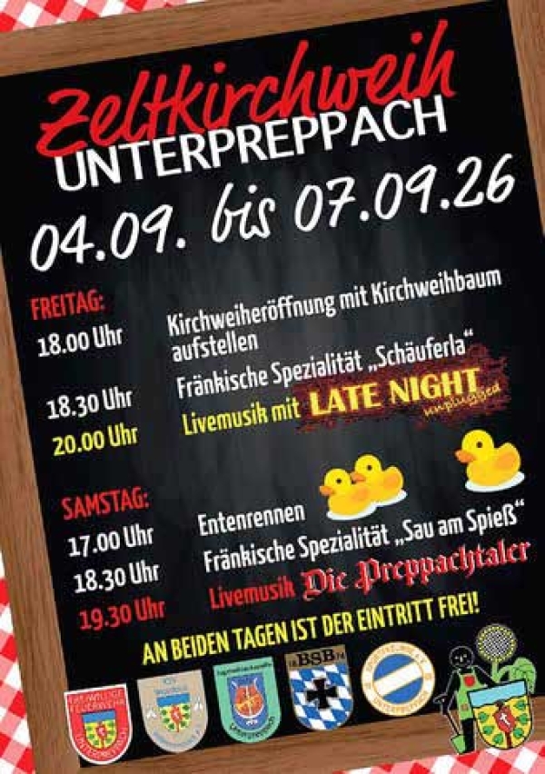 Zeltkirchweih in Unterpreppach