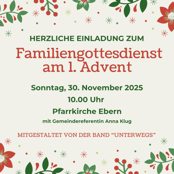 Familiengottesdienst am 1. Advent