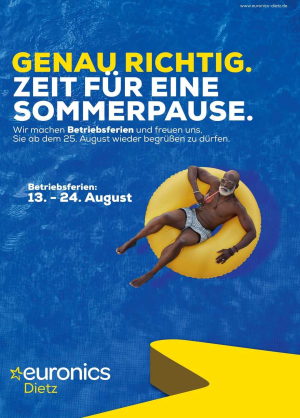 Euronic Dietz gönnt sich eine kurze Pause