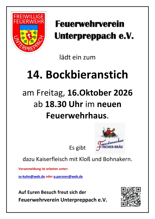 Bockbieranstich in Unterpreppach