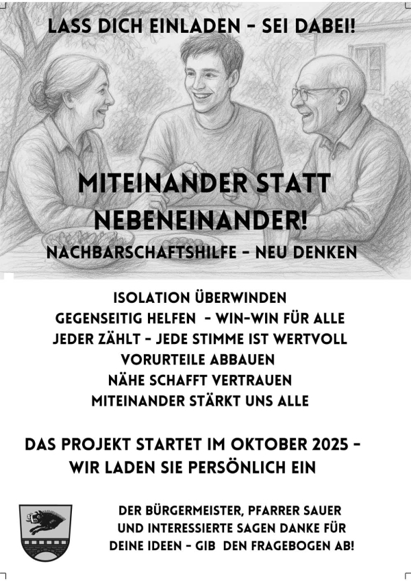 Sozialinitiative - Bürger helfen Bürgern, Miteinander statt Nebeneinander